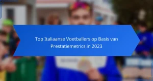 Top Italiaanse Voetballers op Basis van Prestatiemetrics in 2023